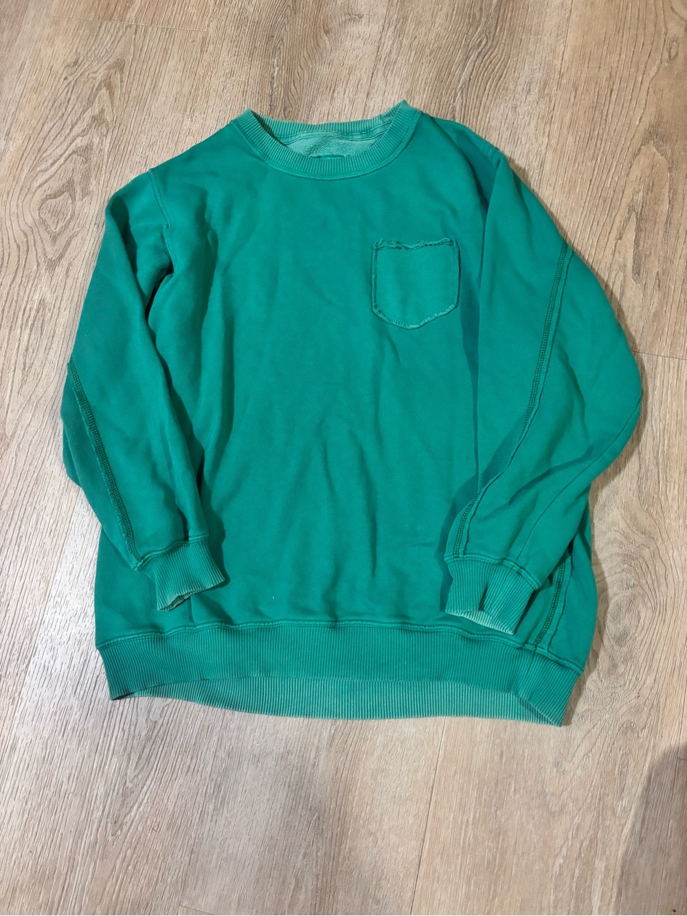 aerie Women's Teal Crewneck Sweatshirt